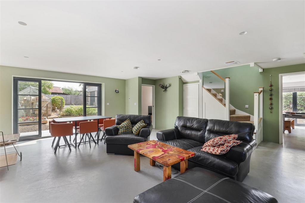 Open-plan living area, open plan living