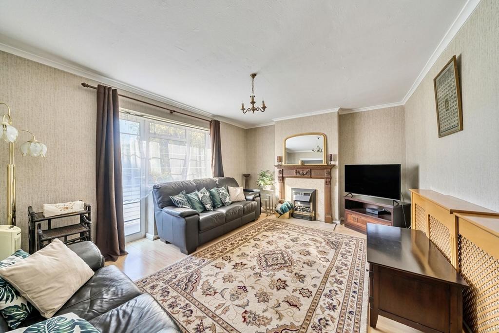 Living room, fireplace