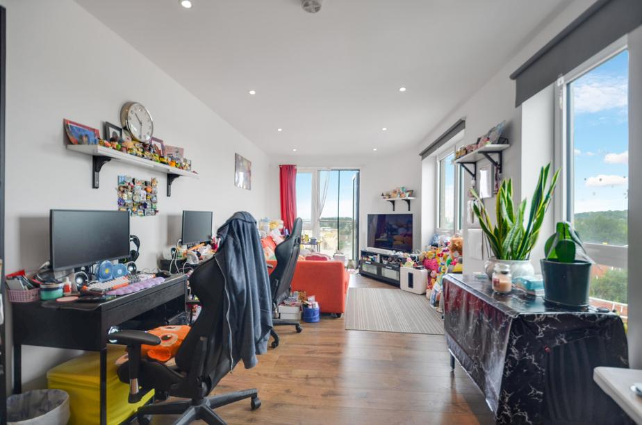 Open-plan living area, open plan living