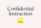Confidential Instruction, Jersey, JE2