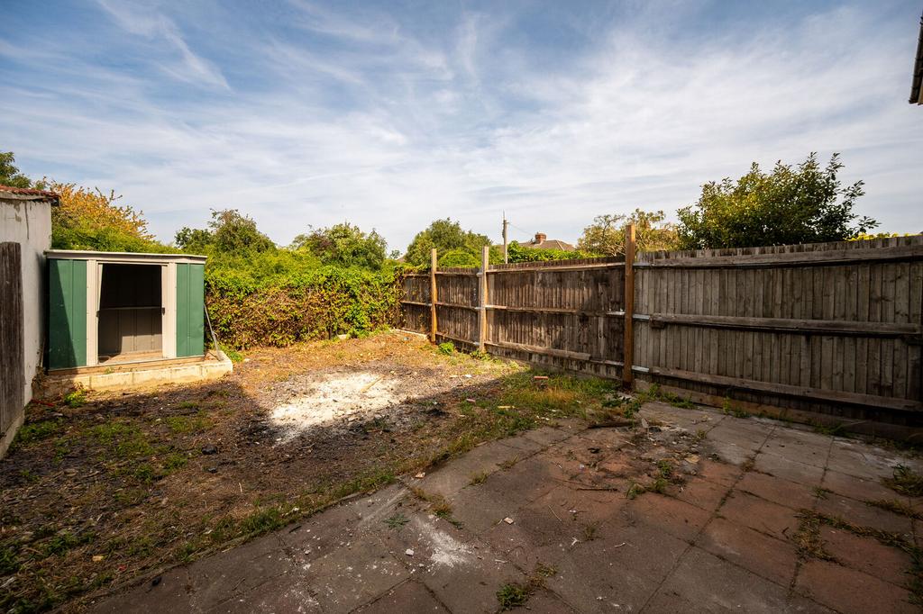 Garden view, out buildings