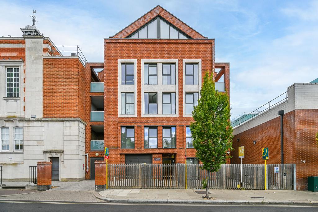 Apartment building facade, block of apartments