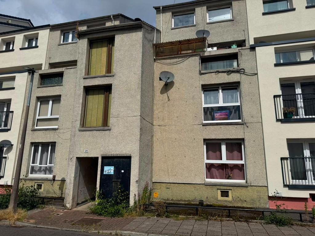 Apartment building facade, block of apartments