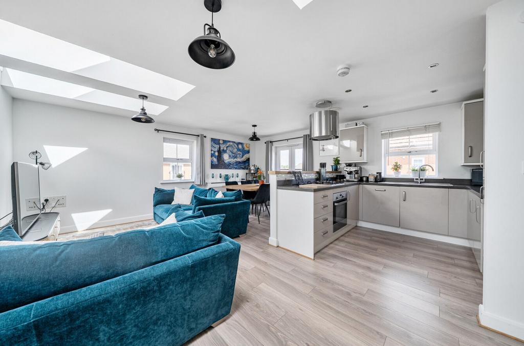 Open-plan living area, open plan living