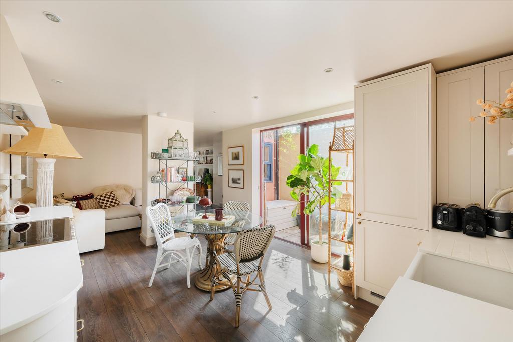 Open-plan living area, open plan living