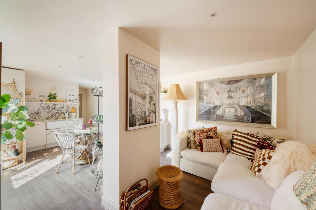 Open-plan living area, open plan living