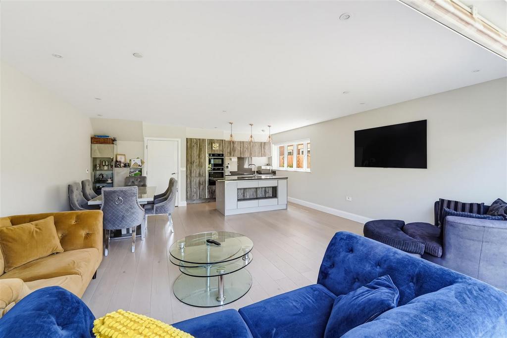 Open-plan living area, open plan living