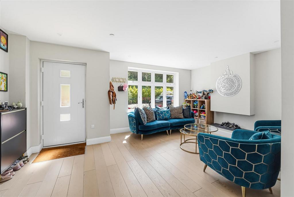 Living room, fireplace