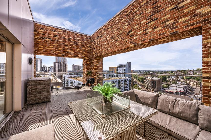 Roof terrace view, roof terrace