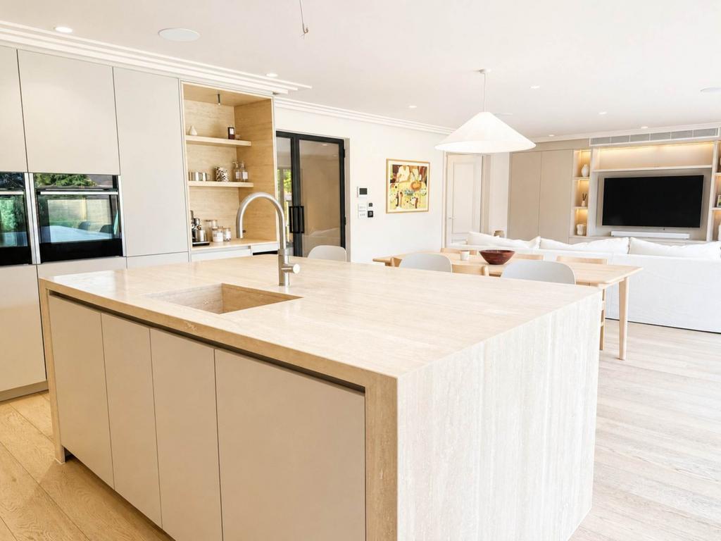 Kitchen, open plan living
