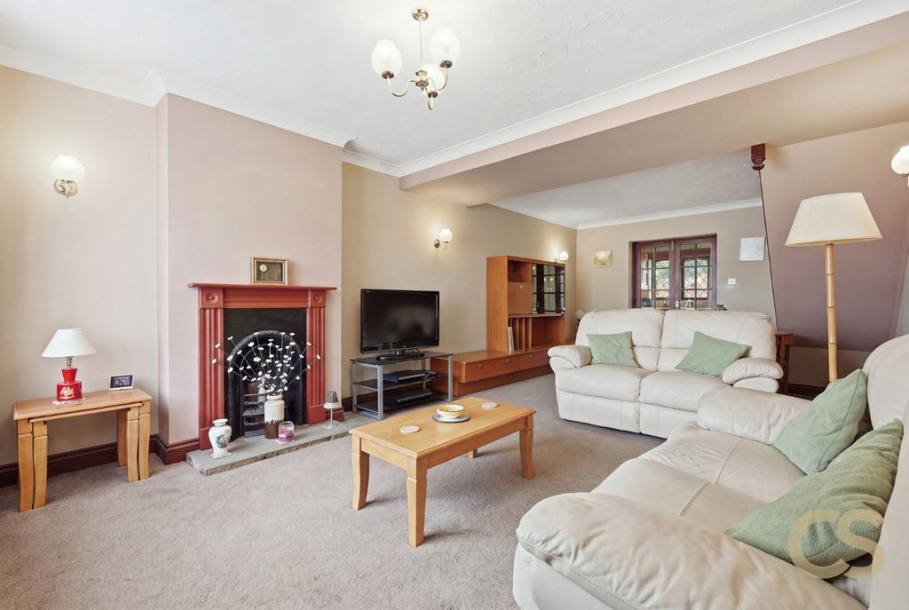 Living room, fireplace