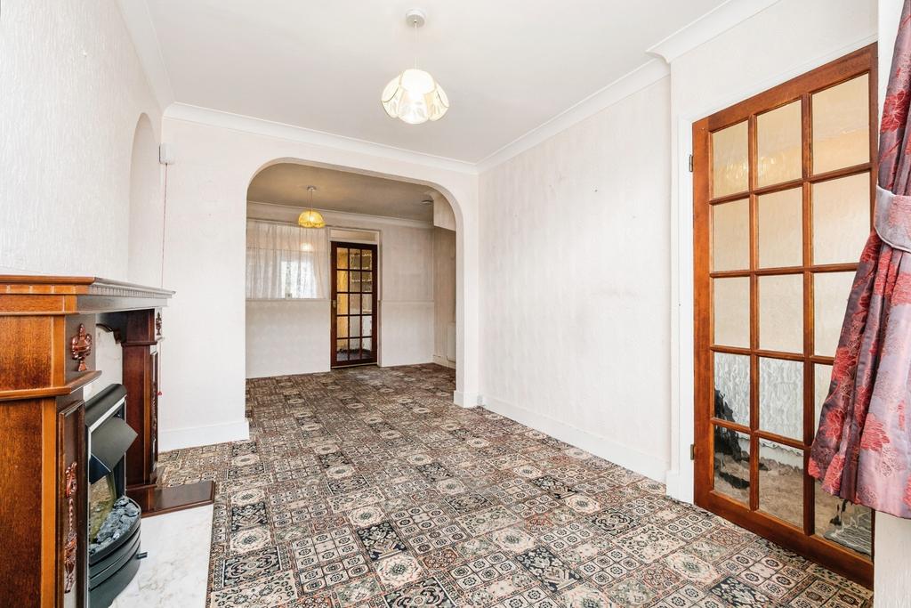 Reception room, fireplace