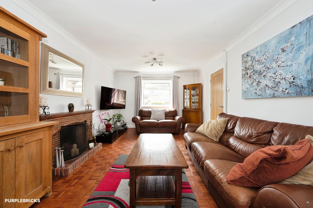 Living room, fireplace