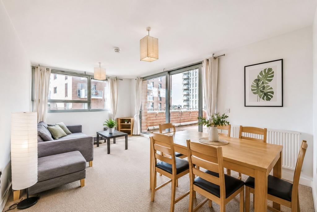 Open-plan living area, open plan living