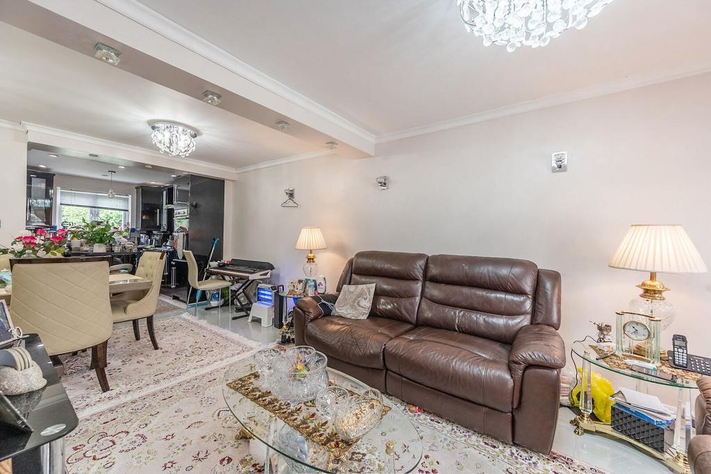 Open-plan living area, open plan living