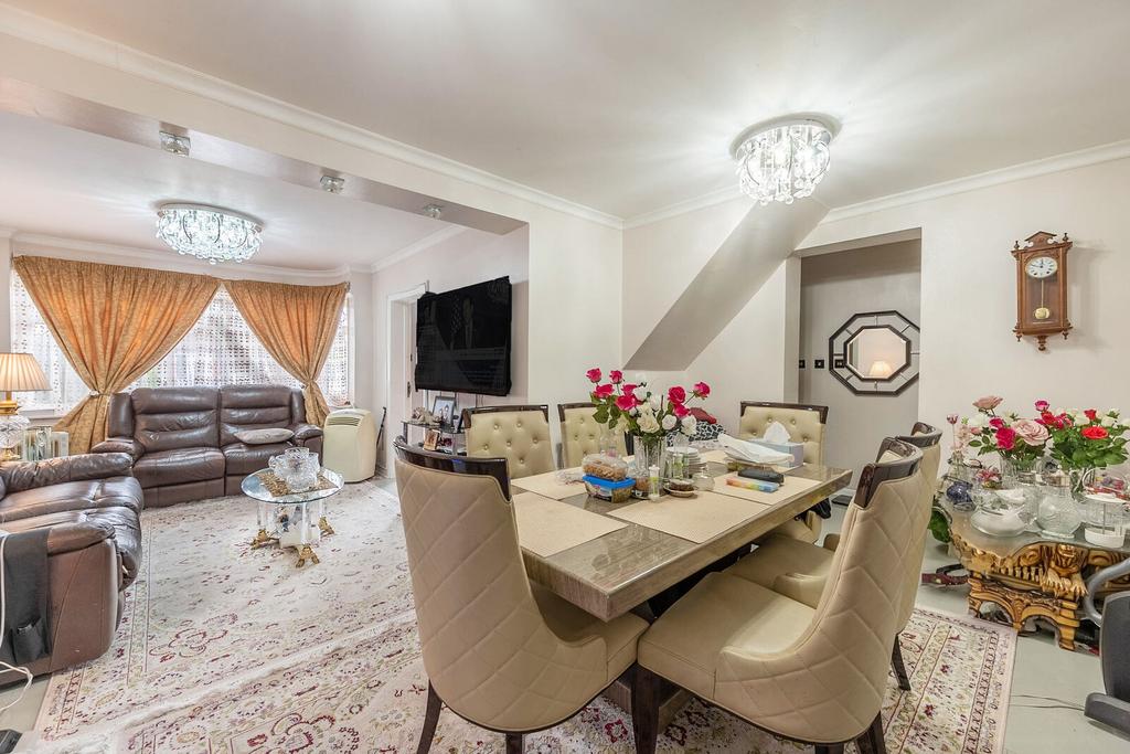 Open-plan living area, open plan living
