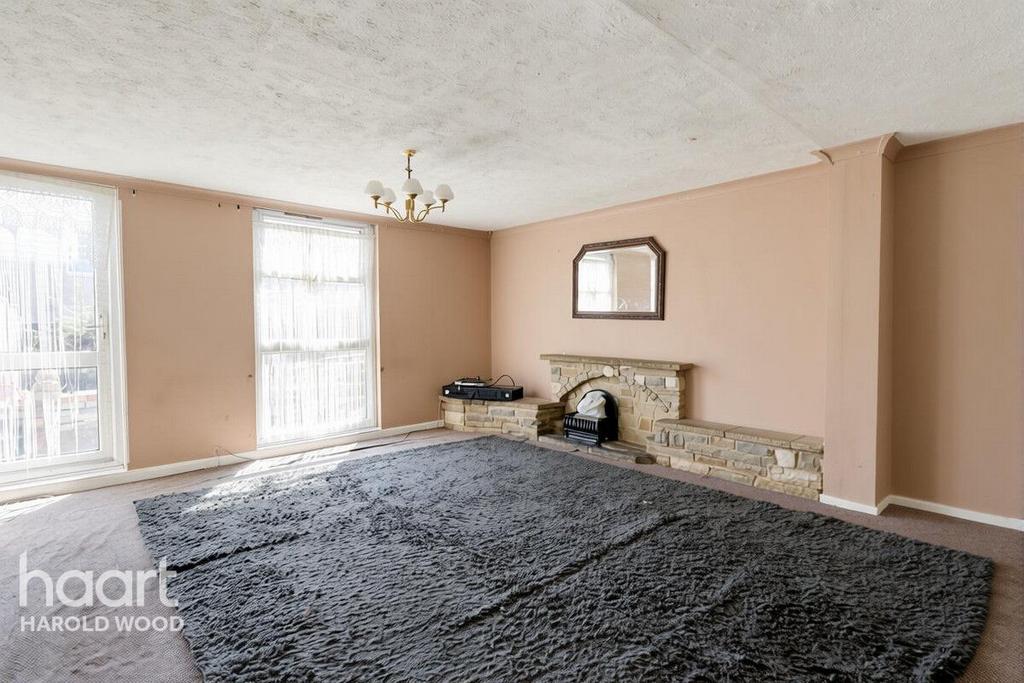 Living room, fireplace