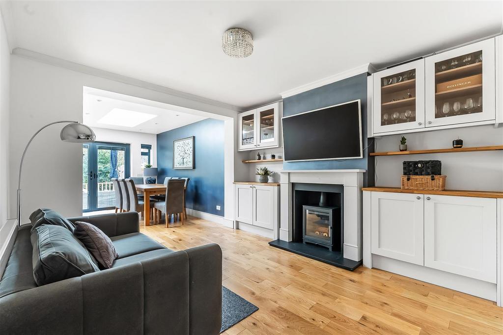 Living room, fireplace