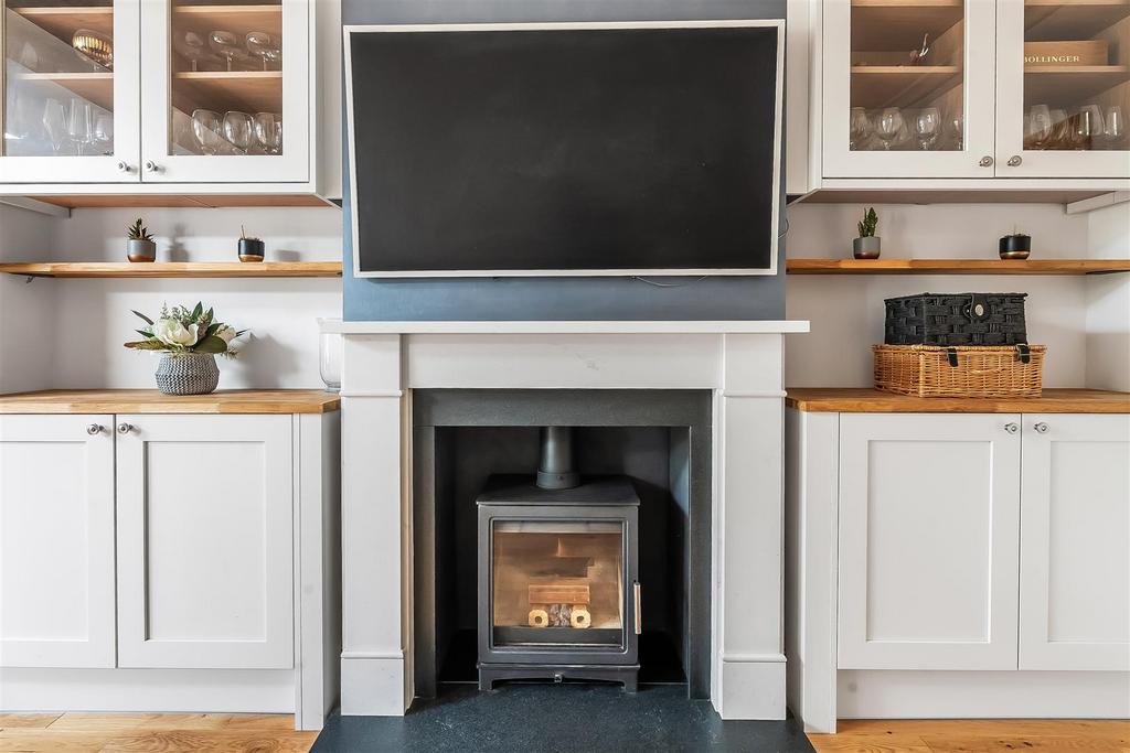 Living room, fireplace
