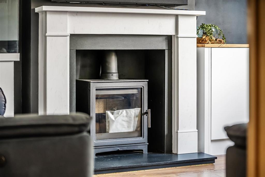 Reception room, fireplace