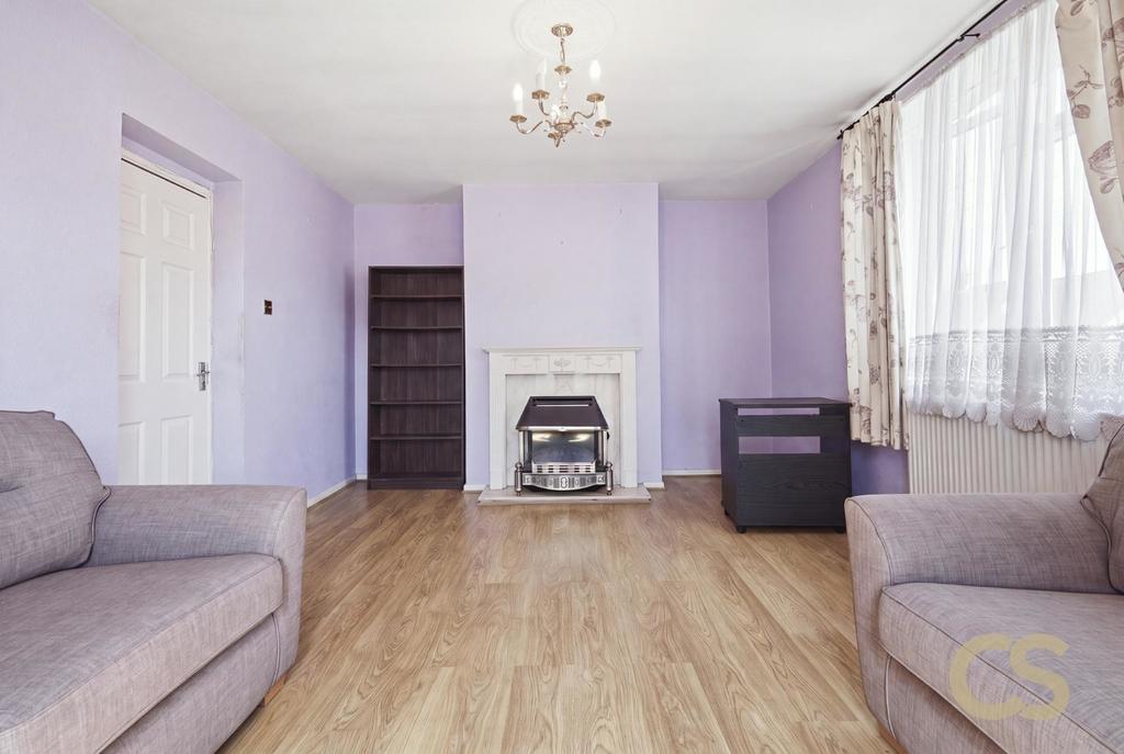 Living room, fireplace