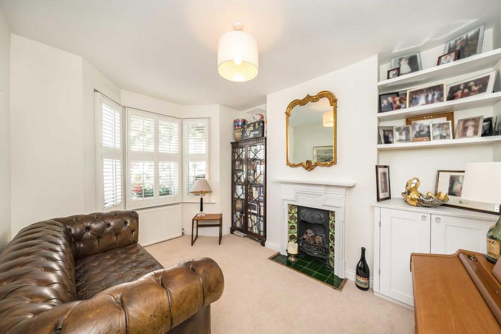 Living room, fireplace