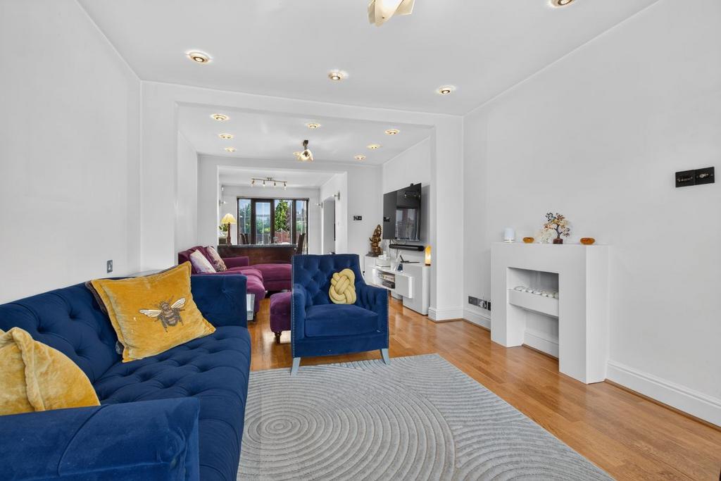 Living room, fireplace