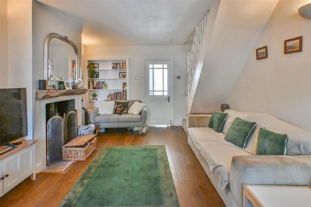 Living room, fireplace