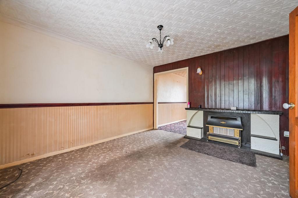 Living room, fireplace