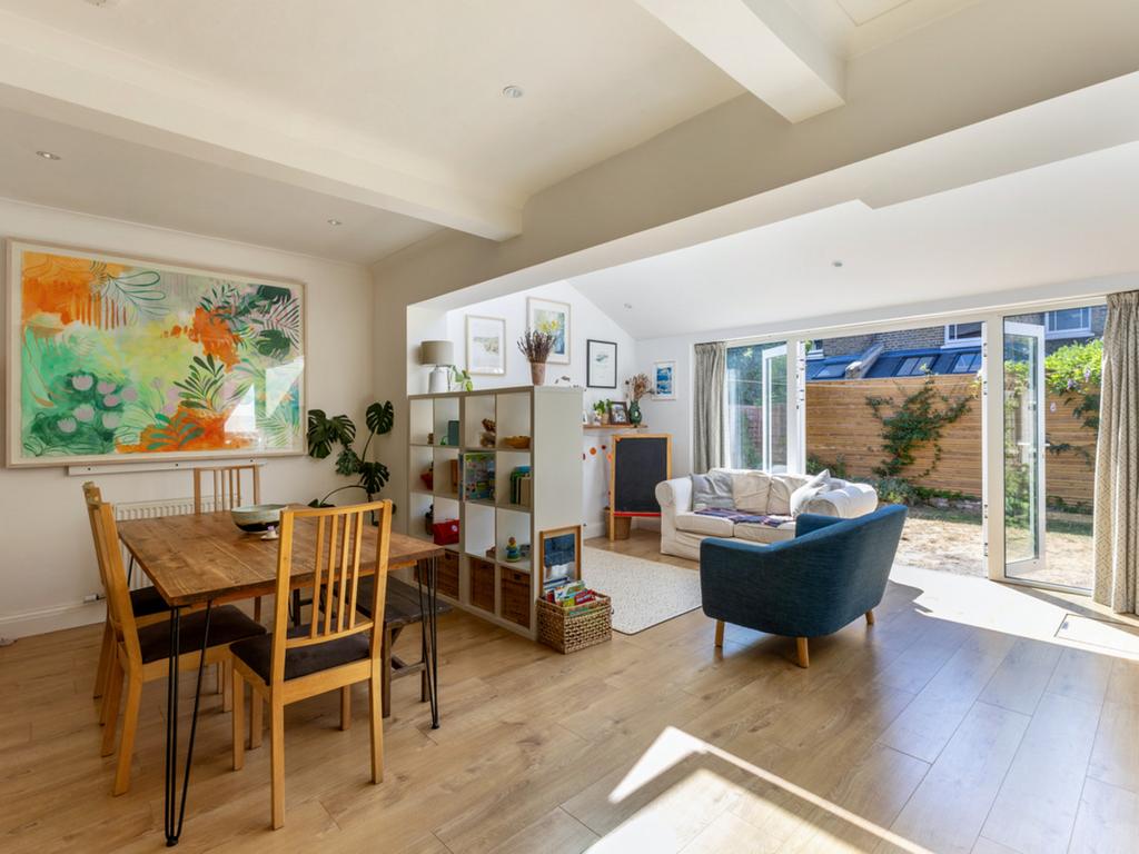 Open-plan living area, open plan living