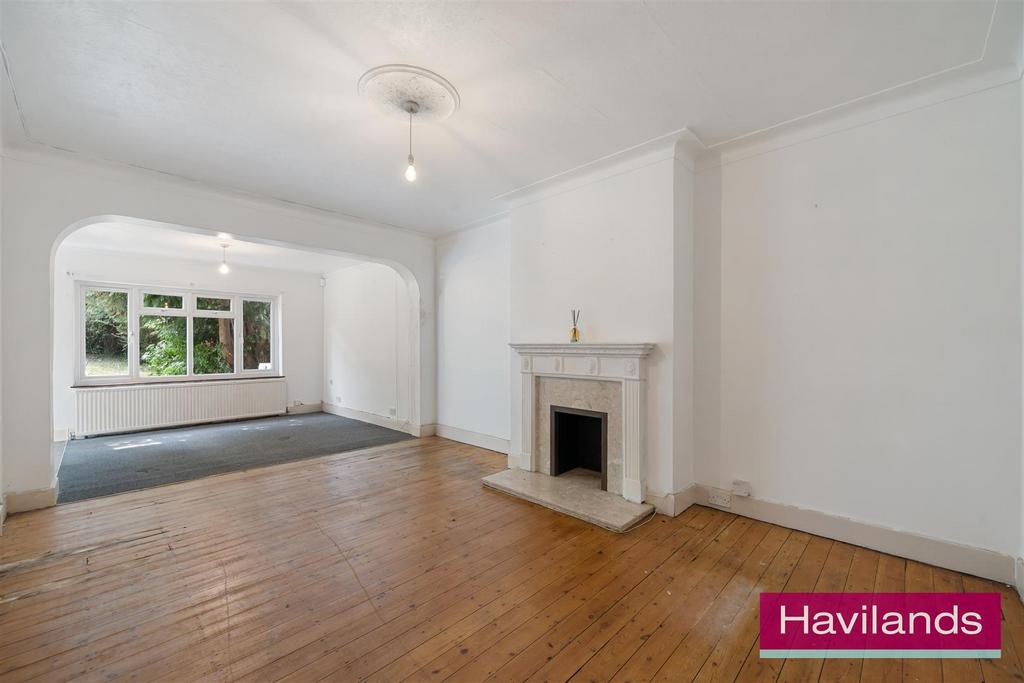 Living room, fireplace