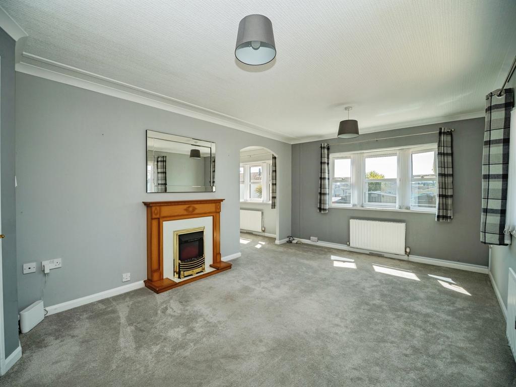 Living room, fireplace
