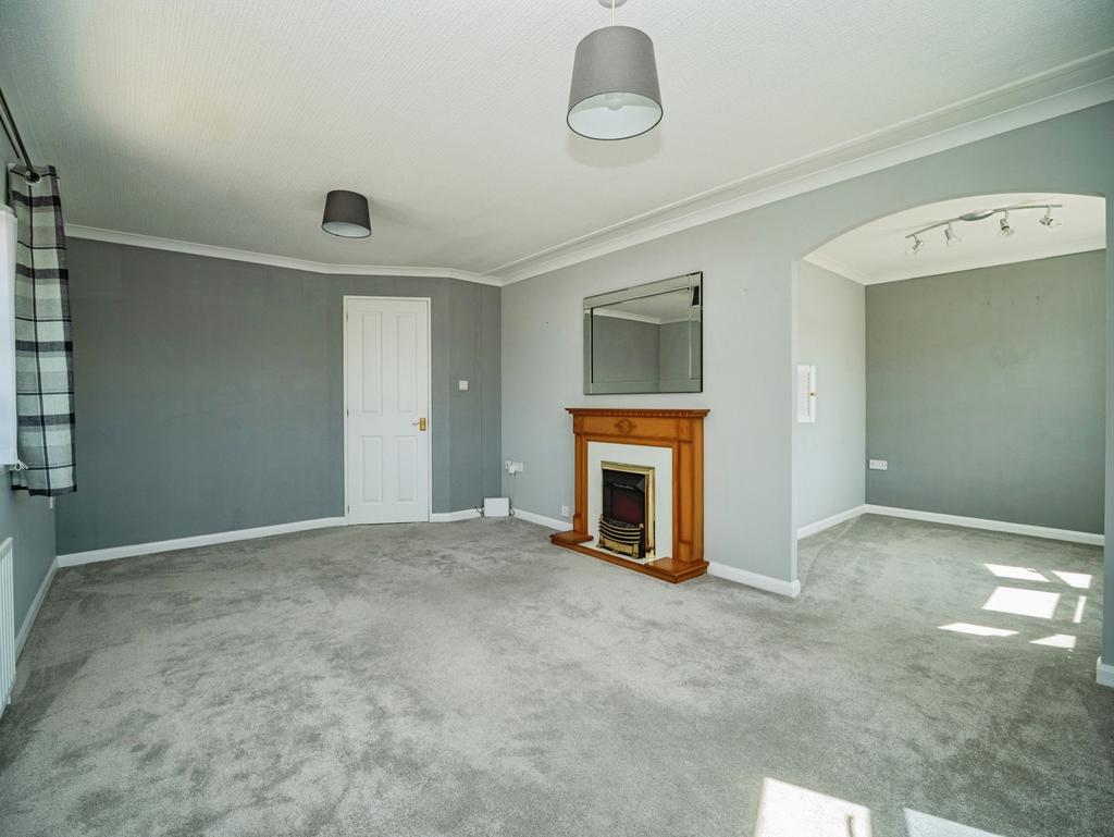 Living room, fireplace