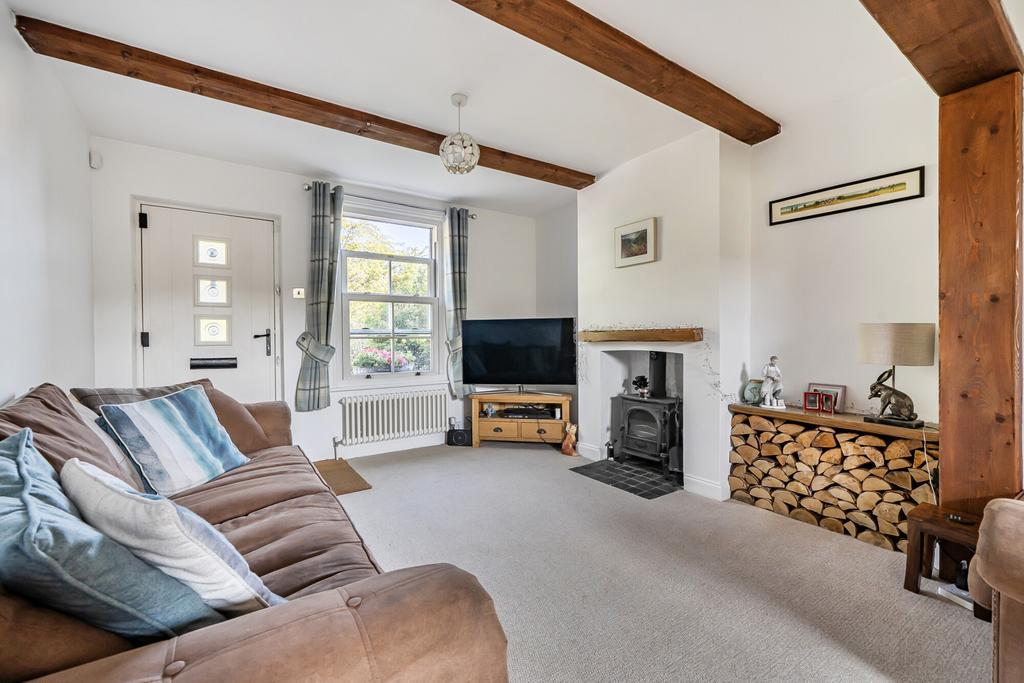 Living room, fireplace