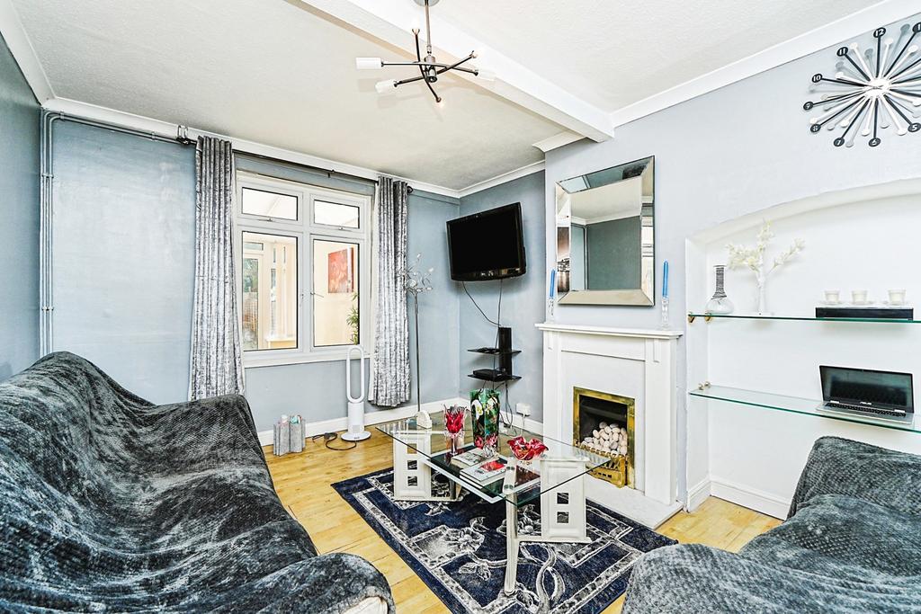 Living room, fireplace