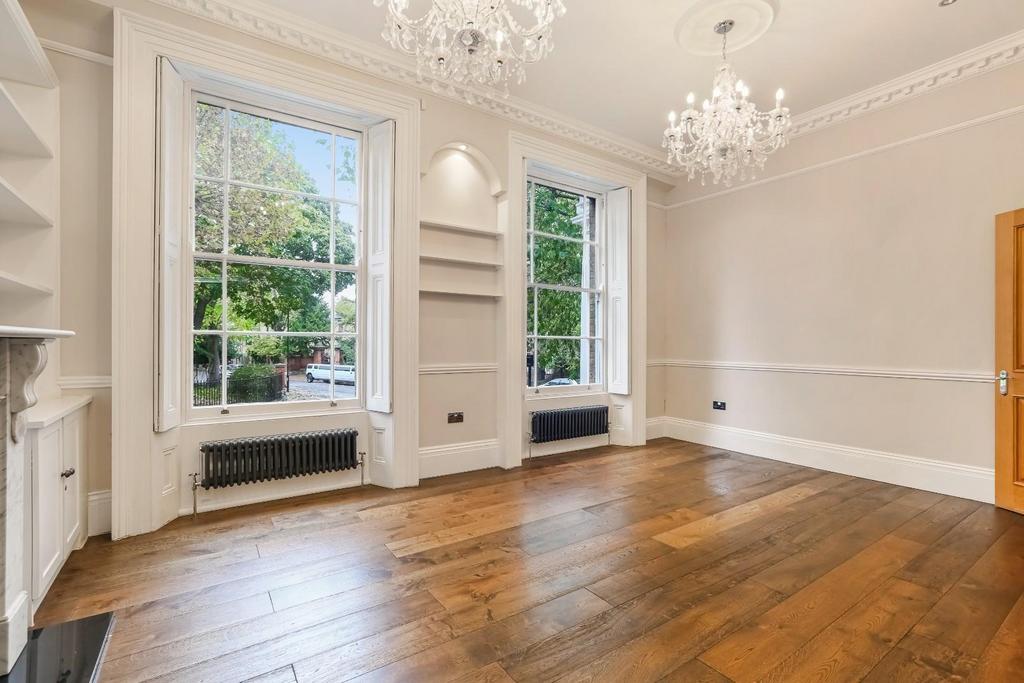 Reception room, fireplace
