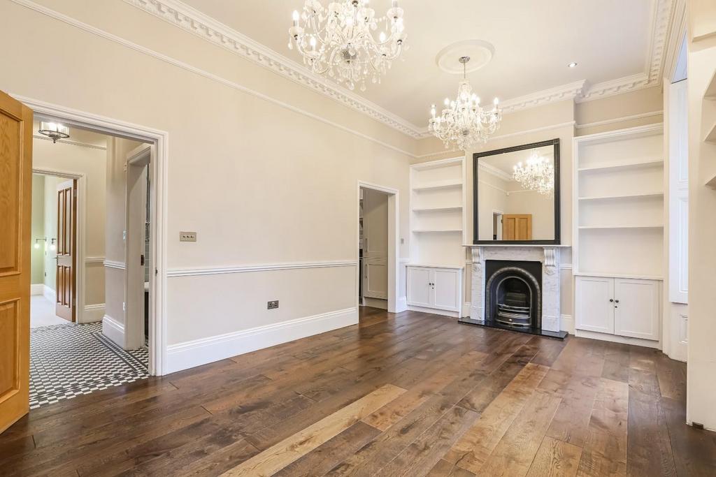 Reception room, fireplace