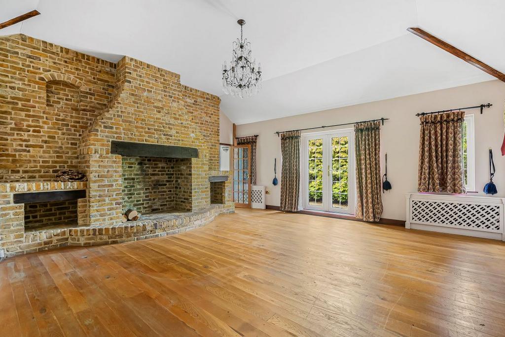 Living room, fireplace