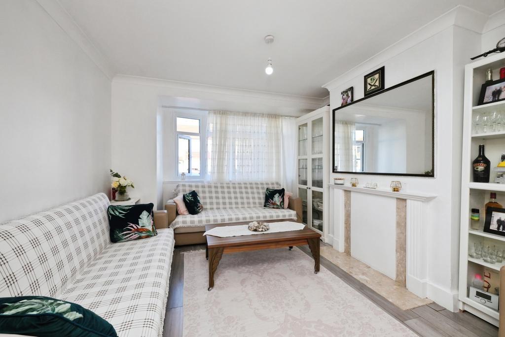 Living room, fireplace