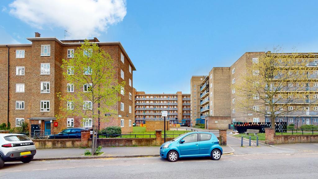 Apartment building facade, block of apartments