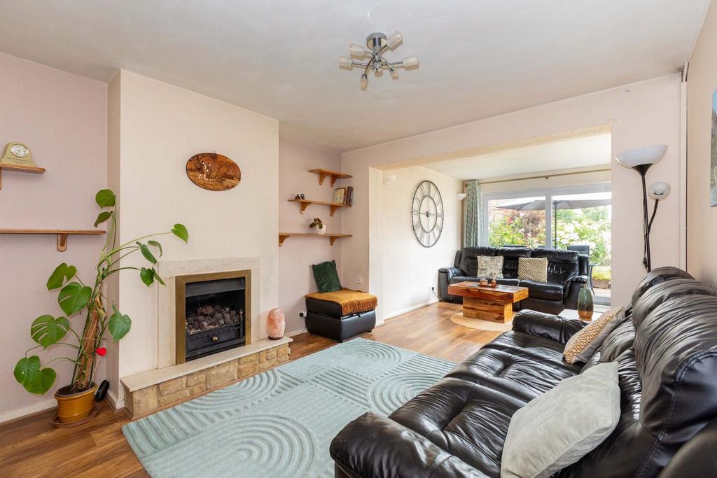 Living room, fireplace