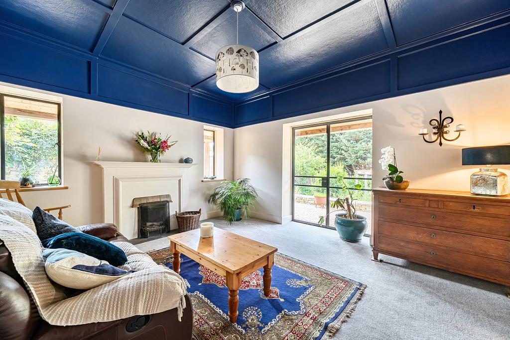 Living room, fireplace
