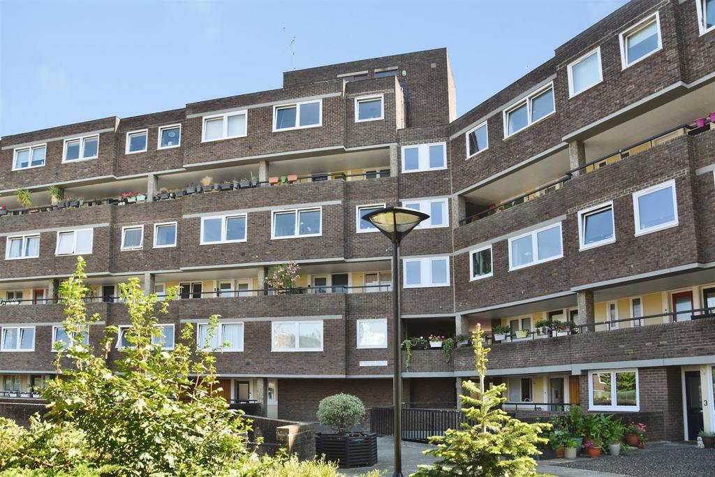 Apartment building facade, block of apartments