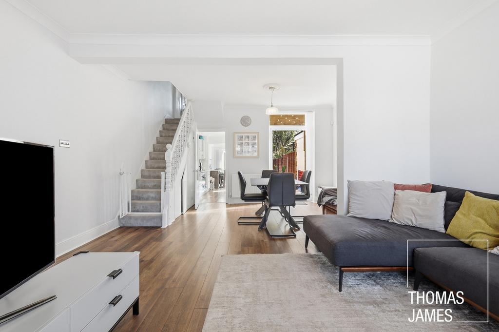 Open-plan living area, open plan living