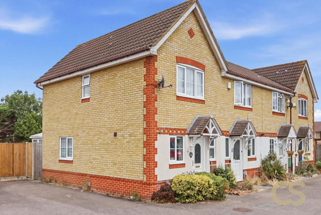 Semi-detached house exterior, driveway