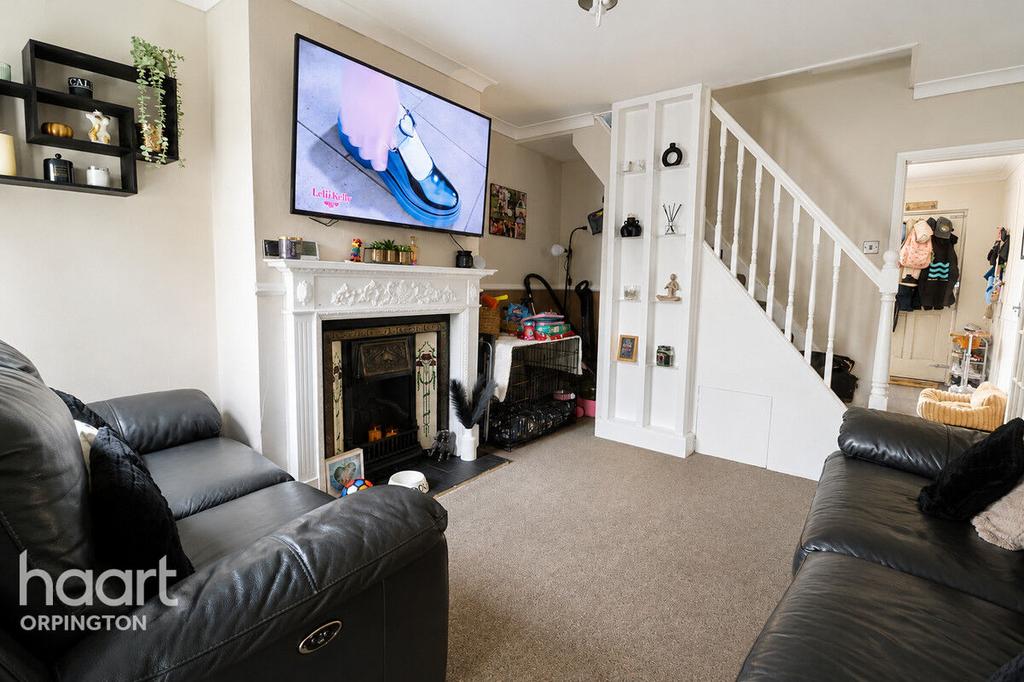 Living room, fireplace