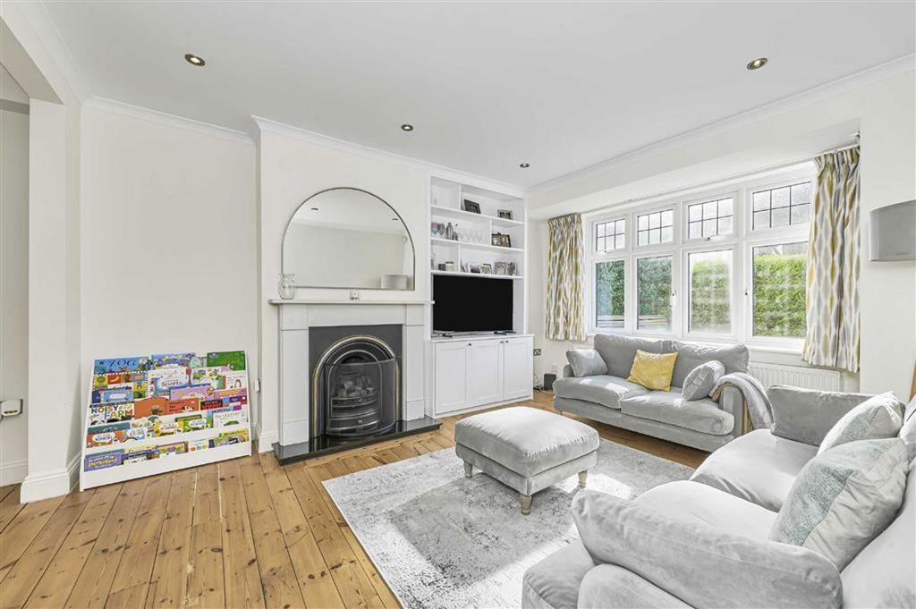 Living room, fireplace