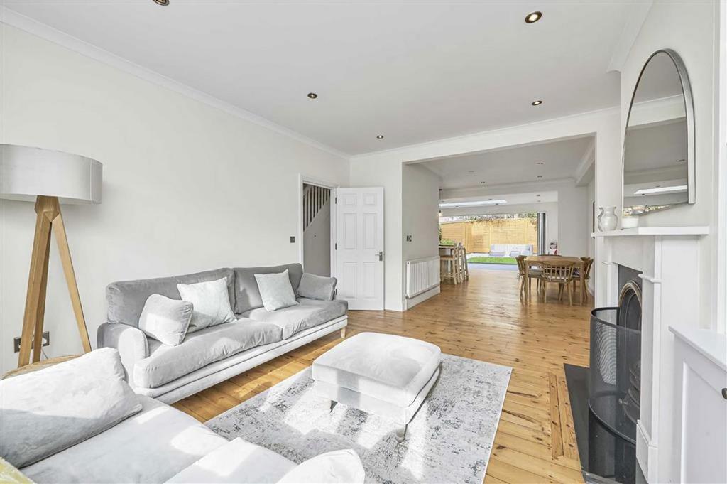 Living room, fireplace
