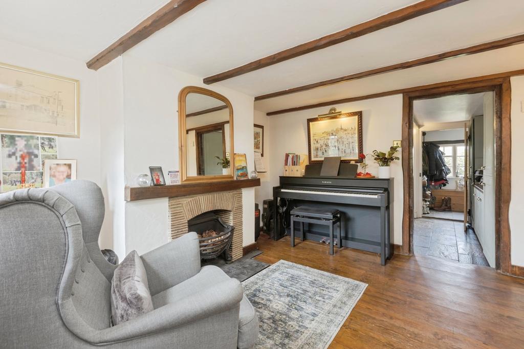 Living room, fireplace