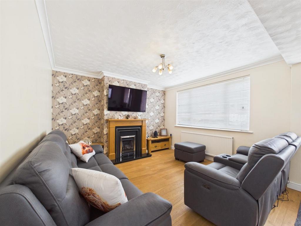 Living room, fireplace
